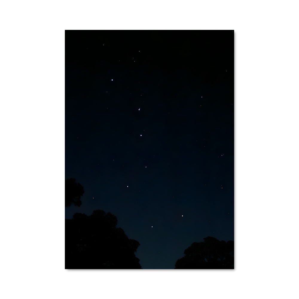 Poster Constellation Grande Ourse Lumineuse